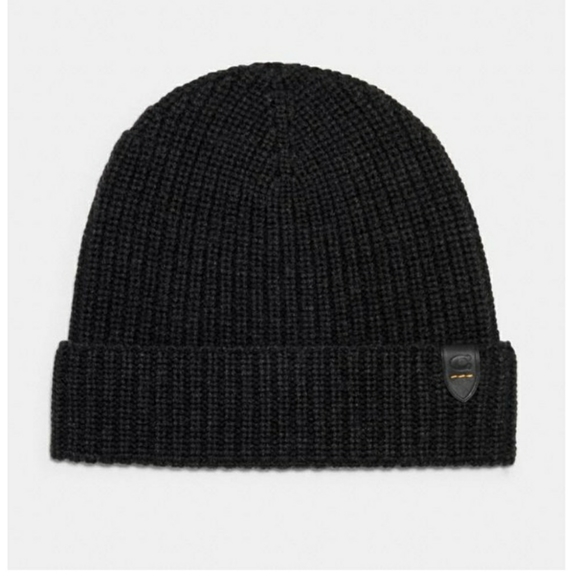 Coach Mens Rib Knit Hat - Picture 1 of 4